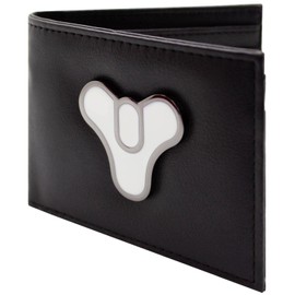 Tricorn The Traveller Metal Badge Emblem Wallet Bi-Fold ID & Card Holder, Black