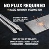 18Pcs Low Temperature Welding Rods, Aluminum Solder Bars with Flux