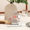 50th Anniversary Wedding Gift 50th Birthday Gifts for Women Heart