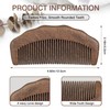 Natural Sandalwood Wide-Tooth Comb – Anti-Static Hair Detangler & Scalp