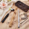 BENECREAT 6Pcs Ring Sizer Measuring Tools, Including Ring Sizer Gauge,