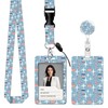 AKTDQ Vertical ID Badge Holder with Retractable Reel & Breakaway