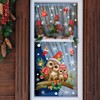HOTIYOK Christmas Sticker, Window, Wall Sticker, Cartoon, Owl, Christmas Branches,