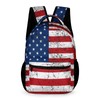 GNEW American Flag Backpack Distressed Blue White Red Flag Backpack