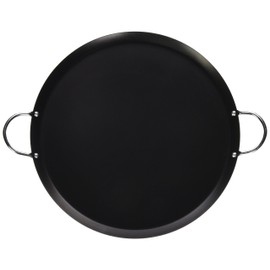 IMUSA USA CAR-52023 13.5" Nonstick Carbon Steel Small Round Comal with Metal Handles