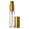 Riverrun Variety Set Small Travel Perfume Atomizers Glass Bottles Gold