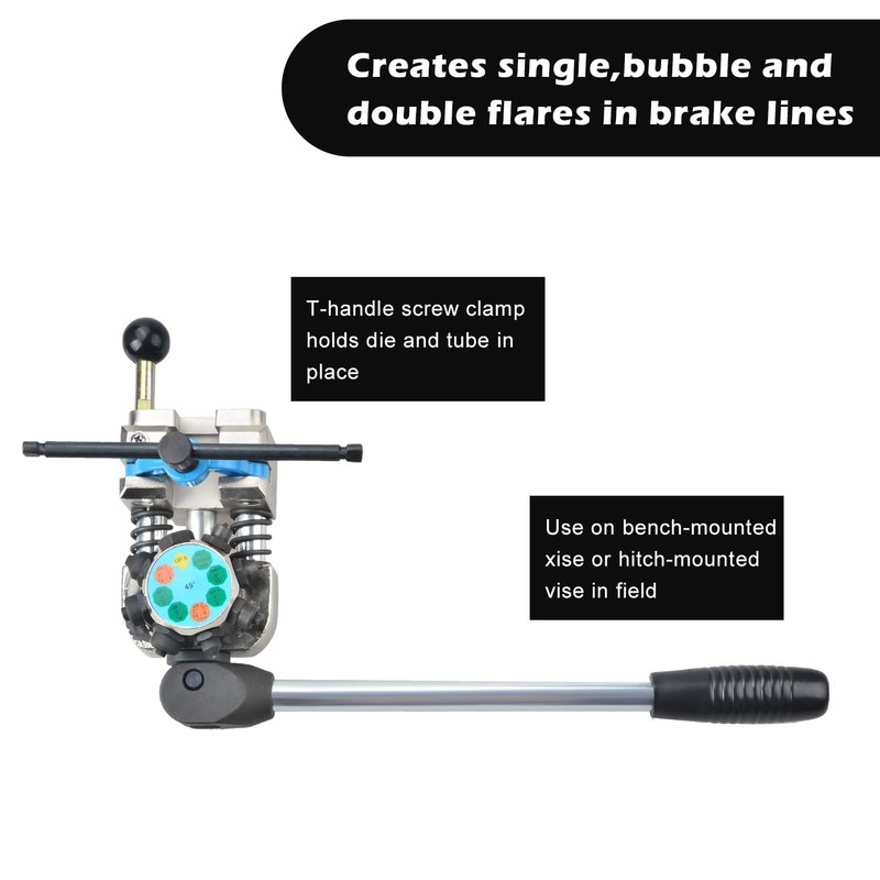 LainKeen Professional Brake Tube Line Flaring Tool 45 Degree Set,