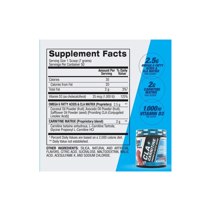 Bpi Clacarnitine Rainbow Ice 50 Porciones Sin Cafeína