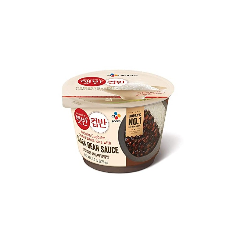 CJ Foods Korean CJ Hetbahn Cupbahn Microwavable Cooked Rice with