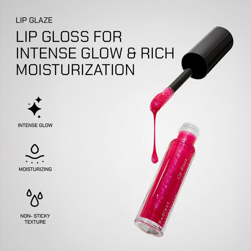 Radiant Professional Lip Glaze (15 Shades) - Ultra-Glossy, Non-Sticky &