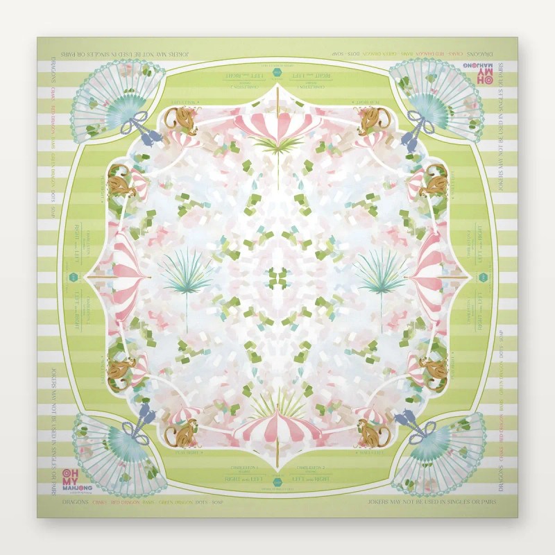 4-layer Professional Mahjong Tiles American Set 160-tile Pale Blue Acrylic