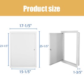 Thicken 1mm 16 x 24 Access Panel for Drywall,Attic Door, Ceiling Access Panel for Drywall,16x24 Metal Access Panels are Thickened to 1mm to Solve The Problem of Fragile Panels(Screwdriver Latch)