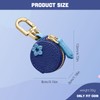 AstraGlam Cute Blueberry Leather Bag Charm, Y2K Keyring with Zipper,