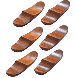 Wood Chopstick Rest - Cute Chopstick Holder for Spoons,Forks, Chopsticks,Tabletware, Dinner, Ornament, Gift 6 Count