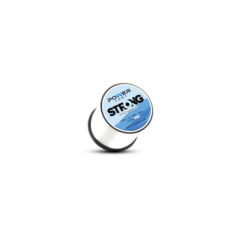 Strong Monofilament Fishing Line (Clear, 2.5kg/6lb - 500m/546yd- 0.23mm)