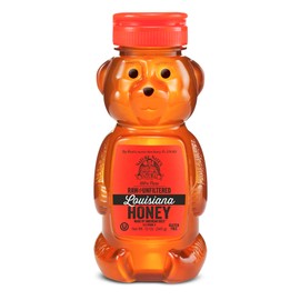 Nature Nate’s 100% Pure Raw & Unfiltered Louisiana Honey; 12-oz. Bear Bottle; 6-Pack; Certified Gluten Free and OU Kosher Certified; Made by Domestic Louisiana Bees, Enjoy Sweet and Balanced Flavor