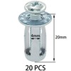 20 PCS Hollow Metal Petal Jack Nuts Expension Nuts for