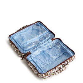 Vera Bradley Women's Cotton Lay Flat Travel Organizer, Marrakesh Vines Cream