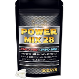 JAY&CO. Men's Power Mix 28, Citrulline, Arginine, Maca, Supon, Multivitamin, 28 Types (30 Day Supply) Capsules