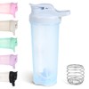 D.Y.A 24oz Shaker Bottle，Leak Proof Sports Shaker Cups for Protein Shakes，Blender Bottle for Pre Workout and Travel To Go，BPA Free & Easy Clean Protein Shaker Bottle,Blue