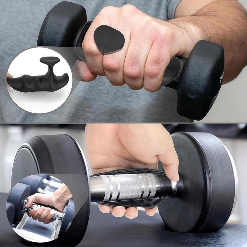 Anti-Slip Workout Grips - Ergonomic Rubber Hand Protector Gloves for