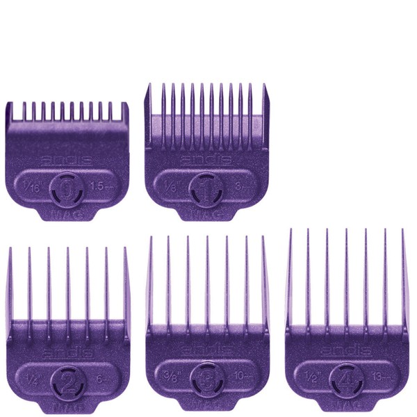 CL-66345 BARBER SALON ANDIS SINGLE CLIPPER MAGNETS MAGNETIC GUIDE COMB SET #0-4