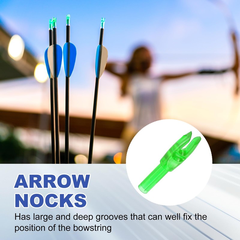 PATIKIL Archery Arrows Nocks 4.2mm, 30 Pack Plastic Insert Arrow