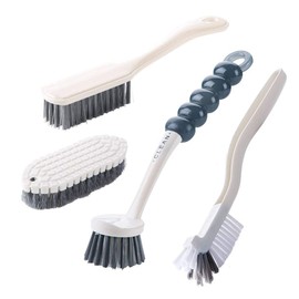 Cleaning Brushes Set, Dish Brush,Scrub Brush Bathroom Brush, Kitchen Scrub Brush,Bottle Cleaning Brush ,Shoe Cleaning Brush, 4pcs