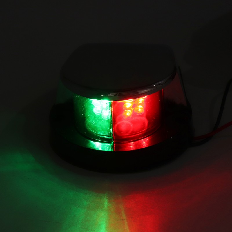 Boat Navigation Light LED Bow Light Red Green Lens IP66