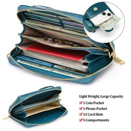 SENDEFN Small Leather Crossbody Bag for Women Cross Body Shoulder Handbags Clutch Phone Purse with Adjustable Strap and Wrist Strap