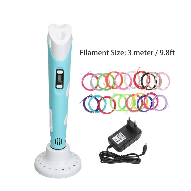 3D Printing Pen Kit with 20Pcs 3 Meter PLA Filaments