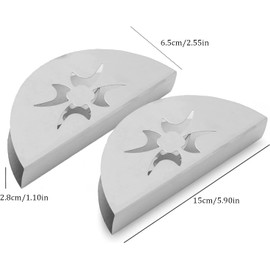 Norhogo Pack of 2 Napkin Holders, Stainless Steel Metal Table Paper Napkin Holder, for Table, Table Napkin Holder for Restaurant, Coffee Shop, Hotel Table Decoration, Kitchen Counter