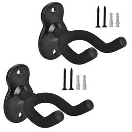 EastyGold Guitar Mount Wall Hanger Guitar Hook Holder Wall Bracket Volin Rack Stand Metal Ukulele Violin Bass Display Keep Instrument Accessories 2 Pack