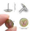 MWOOT Pack of 100 Decorative Push Pins, Fashion Pins Metal