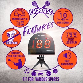 Lacrosse Radars - Shot Speed Detection Sensors, Training Equipment (Hands-Free Radar Guns, Speed Guns) | Lacrosse Gifts, High-Tech Gadgets & Gear for Lacrosse Players