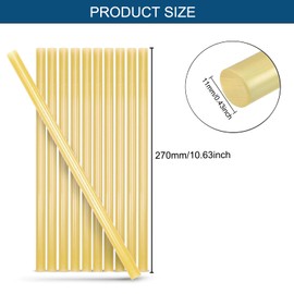 KAERKA 10PCS Yellow Dent Repair Glue Sticks,Paintless Dent Repair Tool PDR Glue Sticks for DIY Car Door,Hood,Hail Damage Repair.