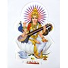 Goddess of Music : Goddess Saraswati Hindu Goddess Sticker Size