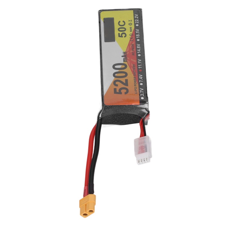 RC Lipo Battery 11.1V 50C Discharge Rate 3S 5200mAh Remote