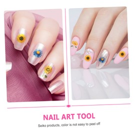 Baluue Sunflower Nail Art Stickers 3 Sheets Large Water Transfer DIY Nail Decals for Women and Girls for Manicure Decorations