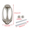Savagrow Door Knocker,4.25" Hole Center,Silver European,1Pcs