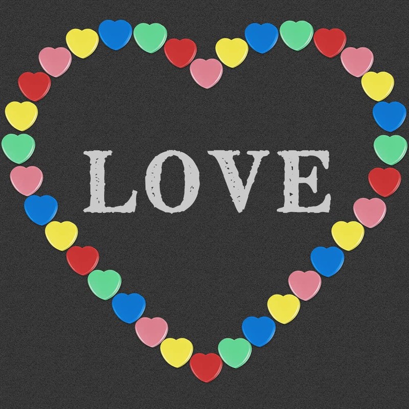 Qualsen Fridge Magnet 30 Pack, Heart Shape Magnets Cute Magnets