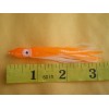 Unbranded 50 PCS. 3" (7.5cm.) BLUE SQUID SKIRT HOOCHIES, OCTOPUS