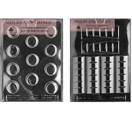 Break apart bar Peanut butter cup Chocolate Candy Mold With © Molding Instruction