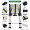 Telescoping Ladder 20ft 6.2M Aluminum Telescopic Ladder Extension Collapsible Attic
