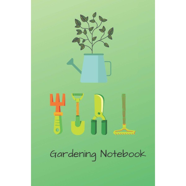 Gardening Notebook: 120 page college ruled blank lined notebook