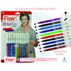 Flair 10 x 2.0mm Tip Hi-Fashion Gel Pens Assorted Colours