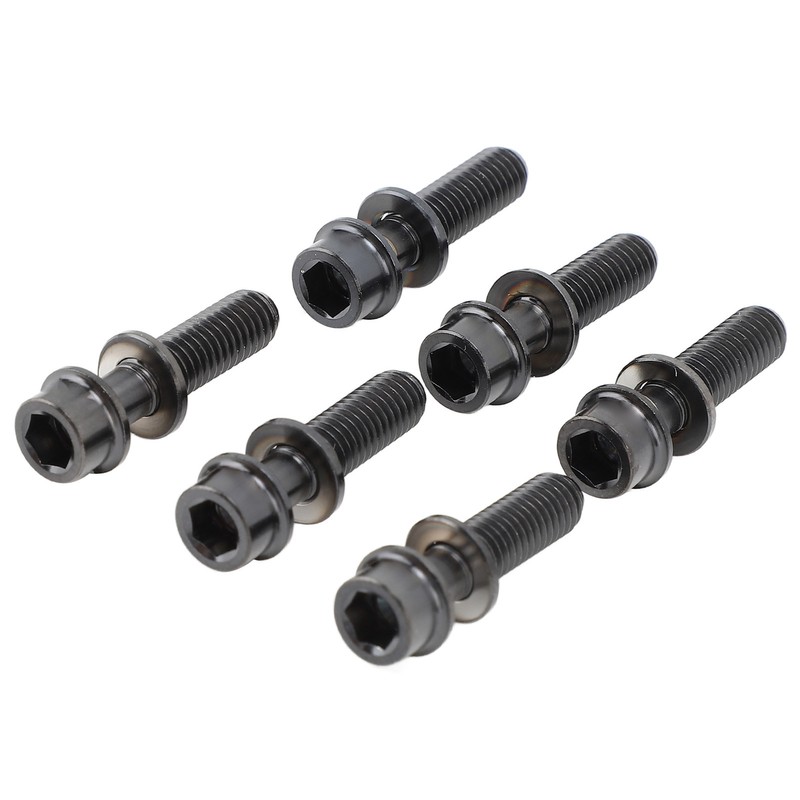6PCS Bike Stem Bolts Titanium Alloy M5x20mm Bike Handlebar Stem