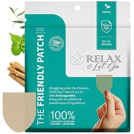 The Friendly Patch Relax & Let Go Patch - Parches tranquilos con Ashwagandha, GABA y Gotu Kola - Anteriormente conocido como parches Zen 28 días