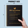 QYUVK HR Operations Gold Foil Hardcover 160 Pages Spiral Notebooks,
