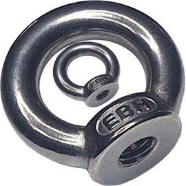M10 Lifting Eye Nuts Made from Marine Grade A4 Stainless Steel 316 (Pack of 2)